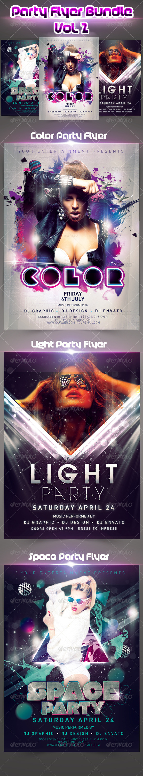 Party Flyer Bundle vol.2 - Events Flyers