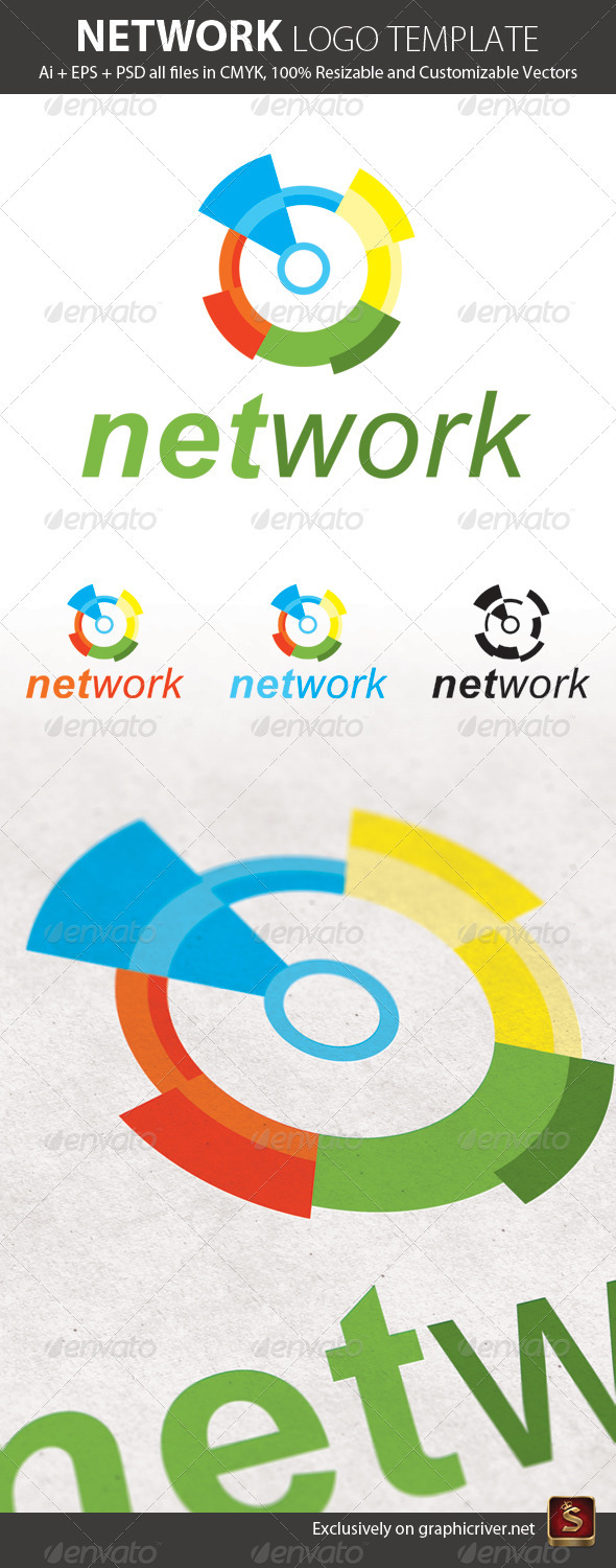Network Logo Template - Abstract Logo Templates