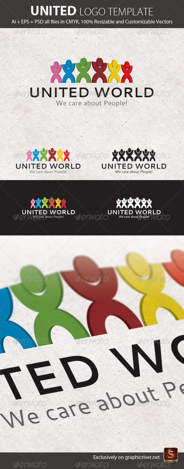 United Logo Template - Humans Logo Templates