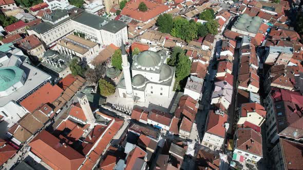 Aerial Husrev Beg Mosque alt