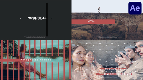 Movie Titles Opener for After Effects Openers template preview
