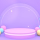 Purple Podium With Colorful Balls - VideoHive Item for Sale