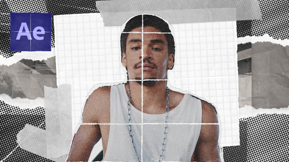 Textured Paper Rip Transitions Elements template preview