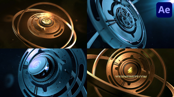 Gears Logo for After Effects Logo Stings template preview