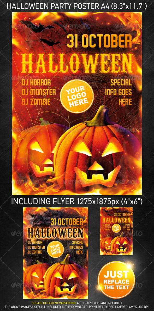 Halloween Party Template - Clubs & Parties Events