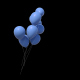Blue Balloons Floating Upward - VideoHive Item for Sale