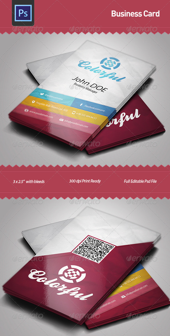 business card preview template