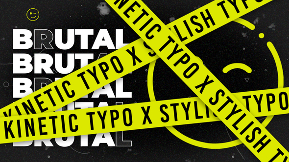 Brutalizm Typo Titles template preview