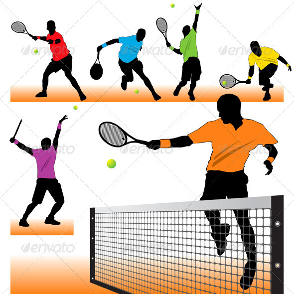 Tennis Silhouettes Set