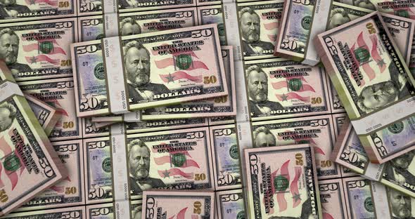 Fifty Dollar money banknotes alt