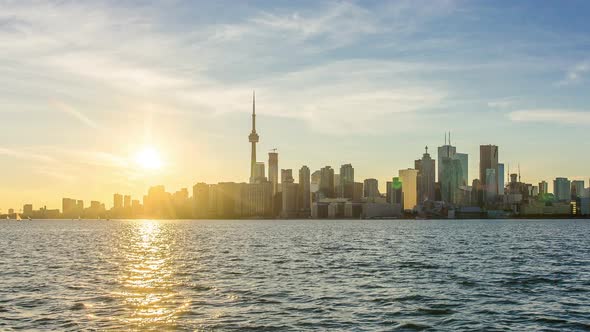 Toronto, Canada - Timelapse  - The Skyline at Sunset 