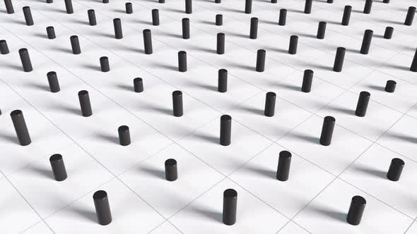 Plane with Numerous Repeating Cylinders alt