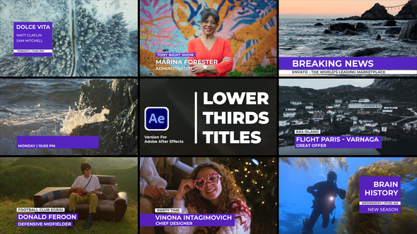 Lower Thirds Titles Titles template preview
