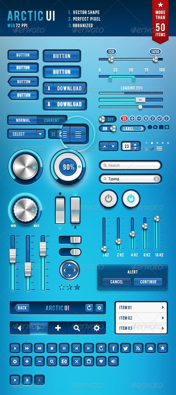 Arctic UI - User Interfaces Web Elements