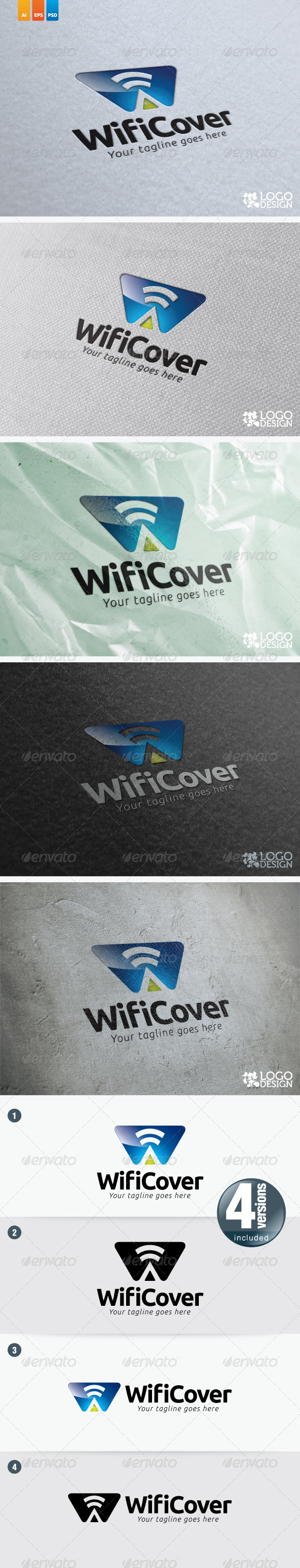 Wifi Cover - Letters Logo Templates
