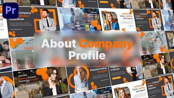 About Company Profile Presentation | MOGRT Premiere Pro template preview