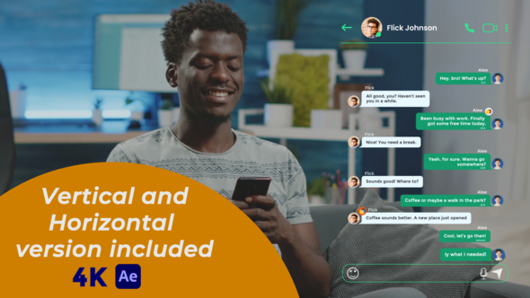 Text Messages Elements template preview
