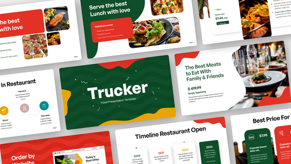 Trucker Food Video Display After Effect Template Elements template preview