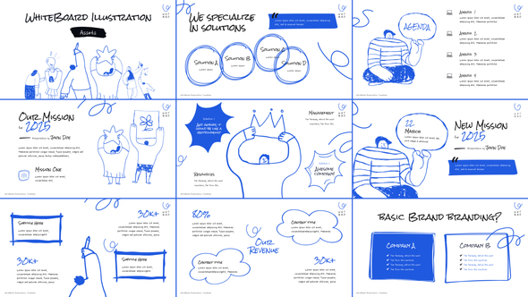 Whiteboard Illustration Video Display After Effect Template Elements template preview