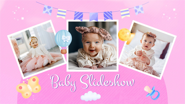 Baby Slideshow - Album Slideshow Video Displays template preview