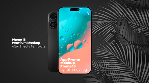 App Promo Mockup Phone 16 Product Promo template preview