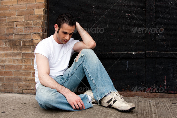 Depressed man - Stock Photo - Images