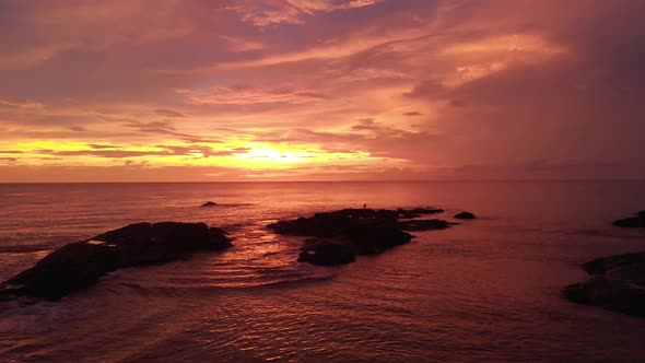 sunset in Khao Lak alt