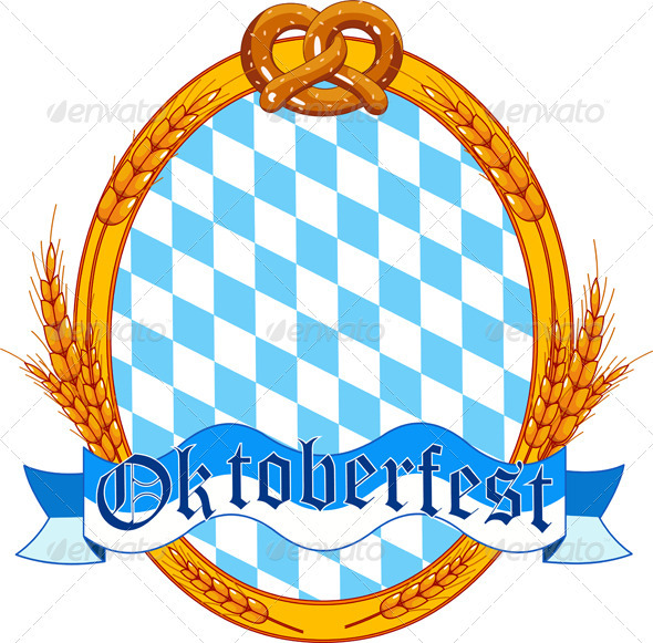 Oktoberfest oval label design - Seasons/Holidays Conceptual