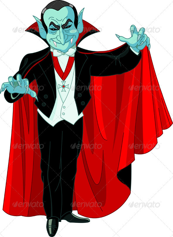 Cartoon Count Dracula - Halloween Seasons/Holidays