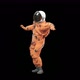 Dancing Astronaut in Orange Spacesuit - VideoHive Item for Sale