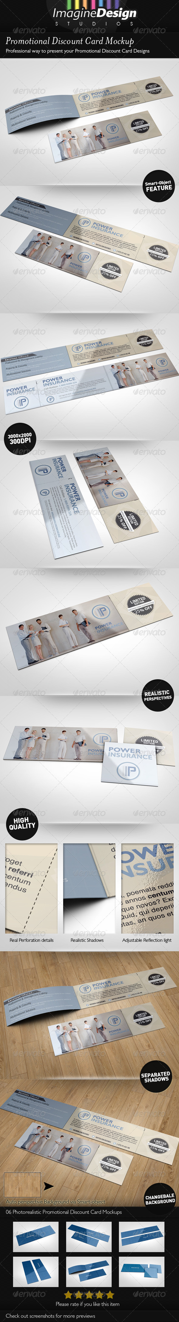 Promotional Discount Card Mockup - Miscellaneous Print