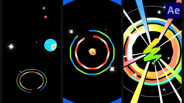 Vertical Logo Gradient Reveal | After Effects Logo Stings template preview