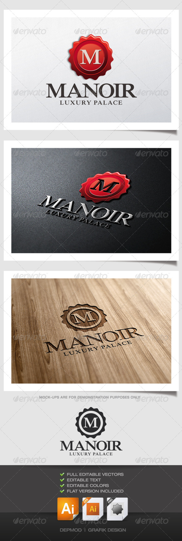 Manoir Logo - Crests Logo Templates