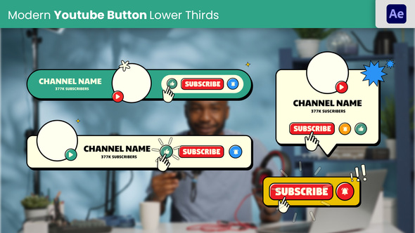 Youtube Button Pack | V2 Elements template preview