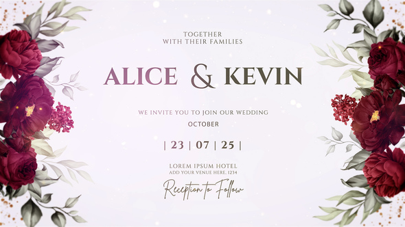 Wedding Intro Openers template preview