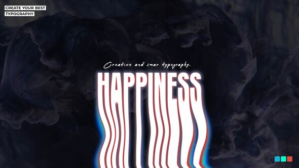 Abstract Typography Titles template preview