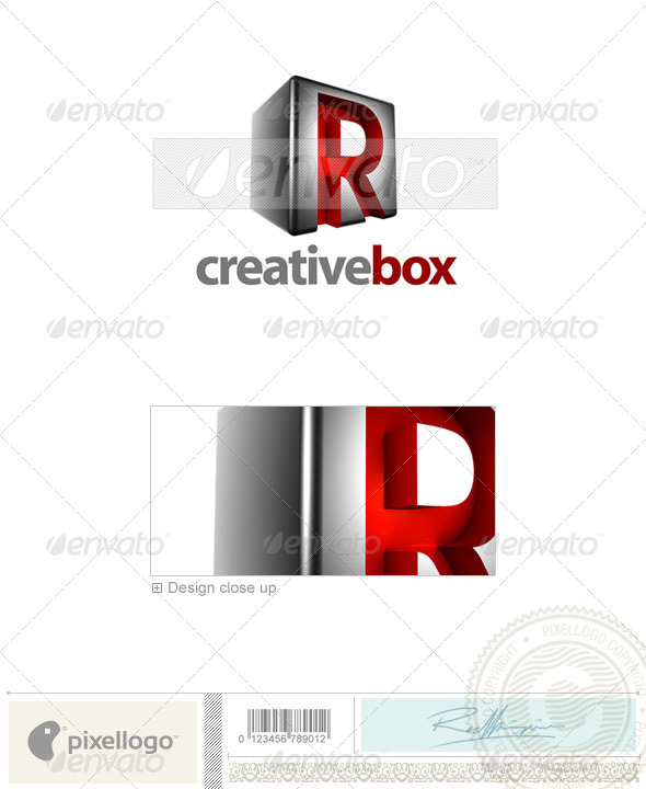 R Logo - 3D-554-R - Letters Logo Templates