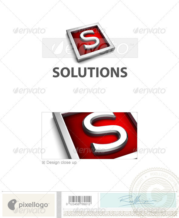 S Logo - 3D-549-S - Letters Logo Templates