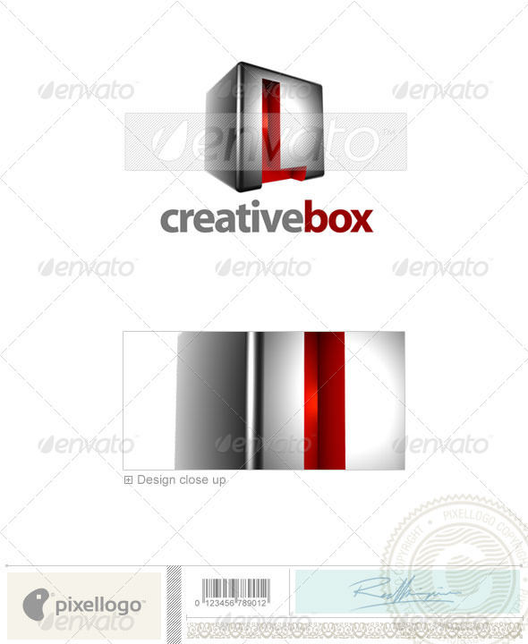 L Logo - 3D-554-L - Letters Logo Templates