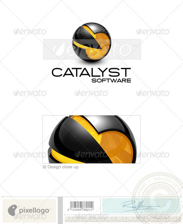Technology Logo - 3D-665 - 3d Abstract