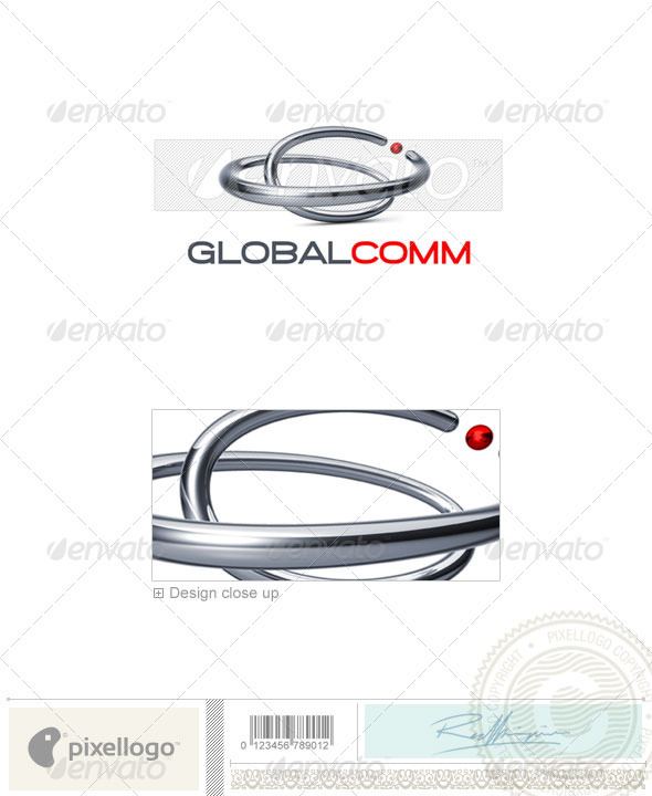 Communications Logo - 3D-677 - 3d Abstract