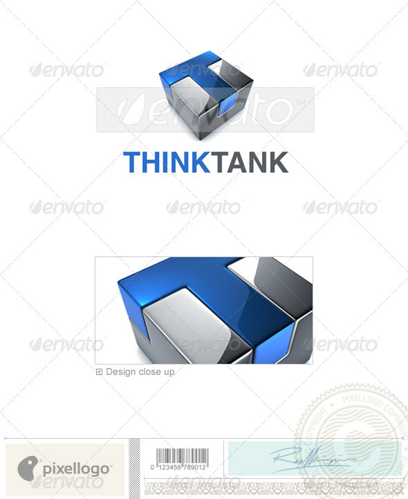 Technology Logo - 3D-695 - 3d Abstract