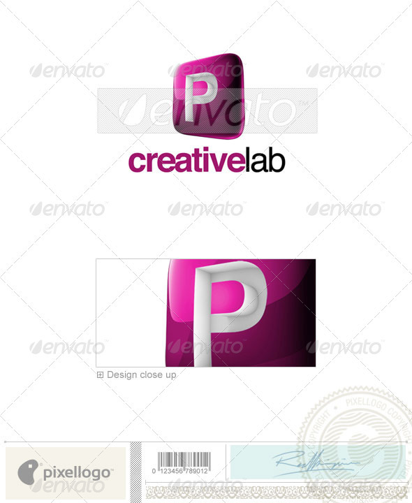 P Logo - 3D-687-P - Letters Logo Templates