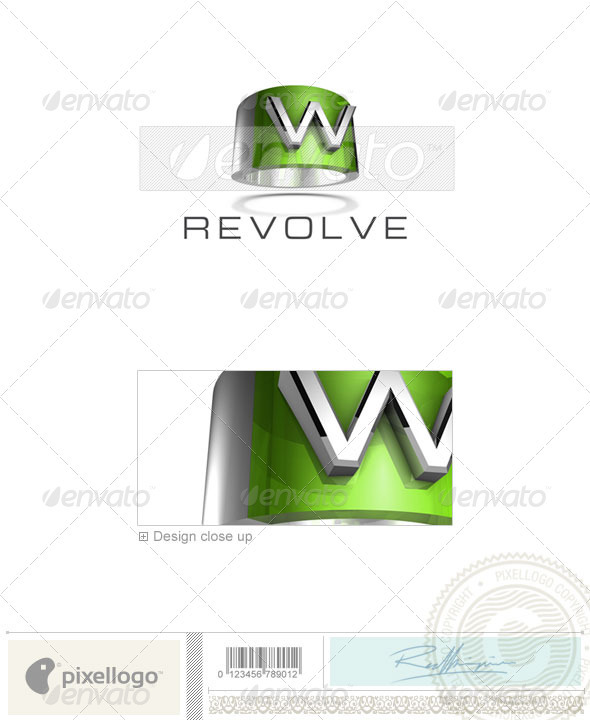 W Logo - 3D-547-W - Letters Logo Templates