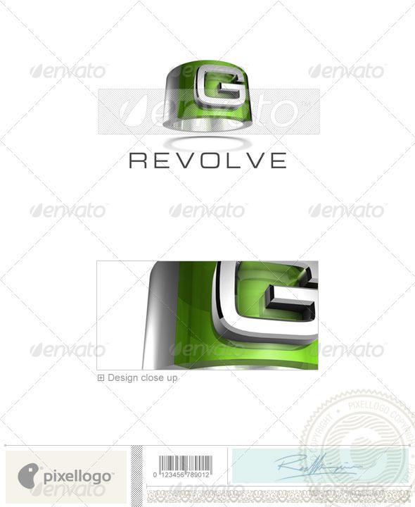 G Logo - 3D-547-G - Letters Logo Templates