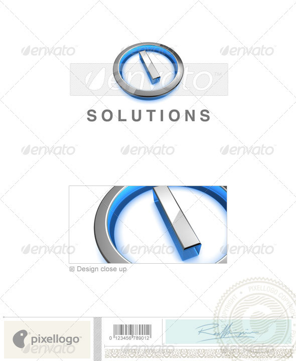 I Logo - 3D-683-I - Letters Logo Templates