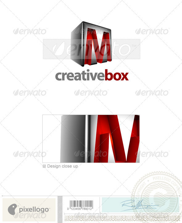M Logo - 3D-554-M - Letters Logo Templates