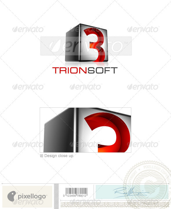 Technology Logo - 3D-523 - 3d Abstract