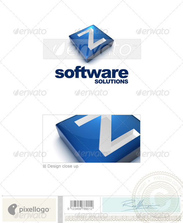 Z Logo - 3D-644-Z - Letters Logo Templates