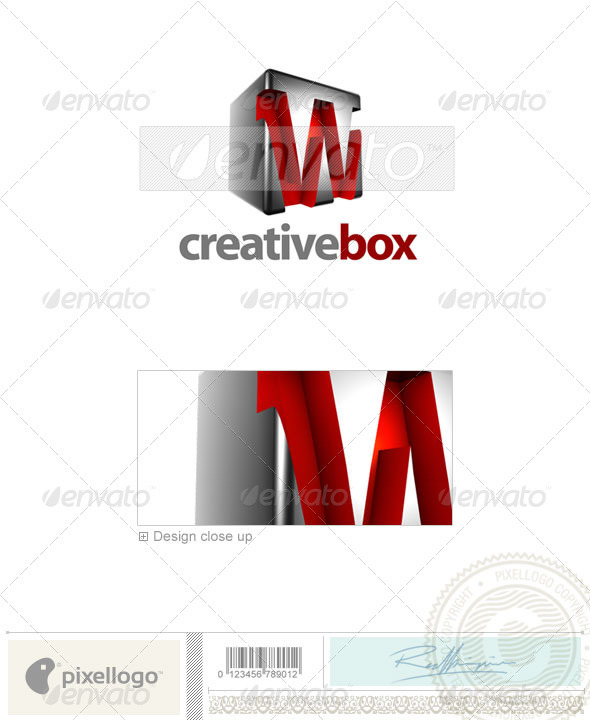 W Logo - 3D-554-W - Letters Logo Templates